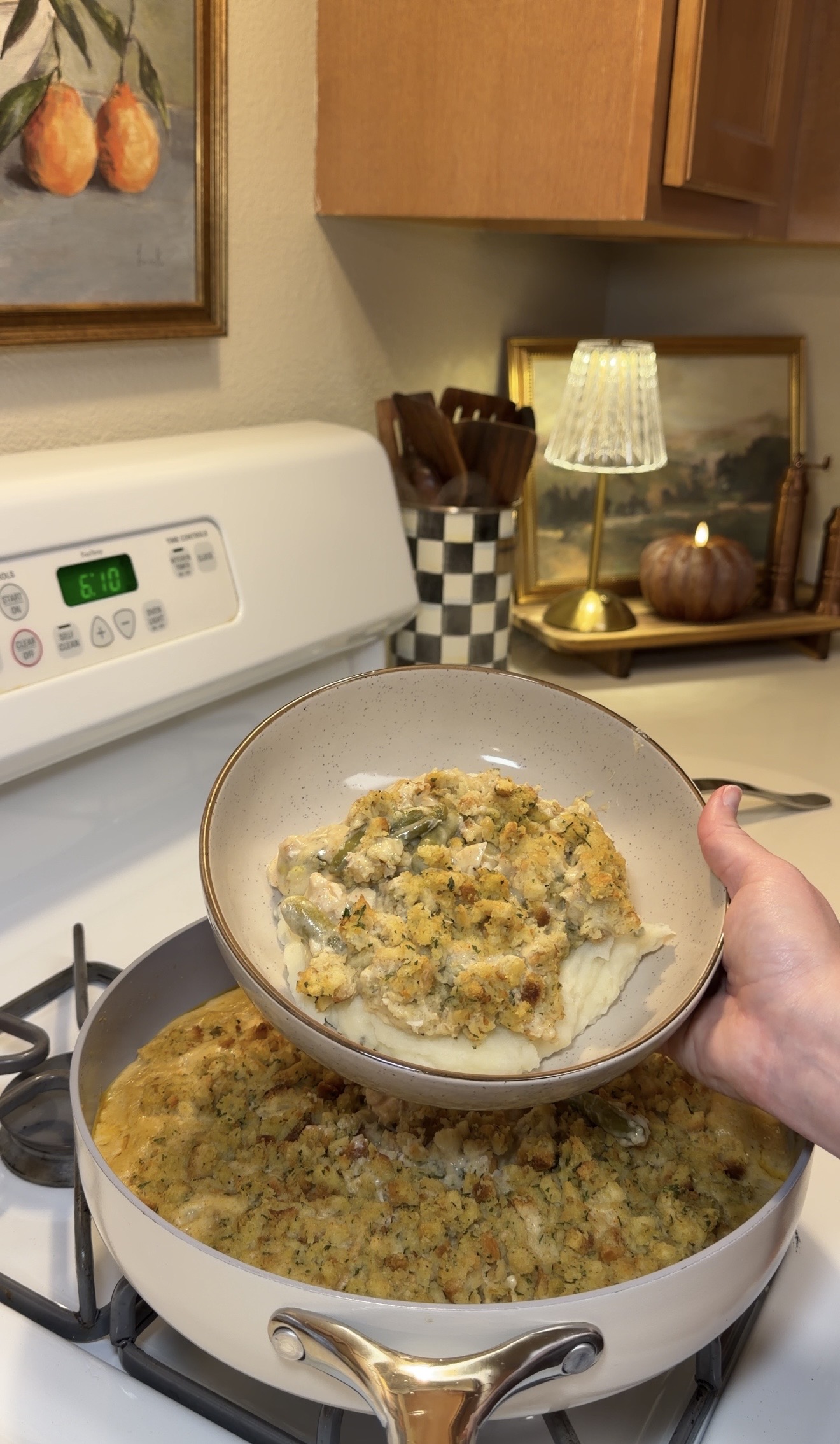 One Pot Chicken and Stuffing Casserole