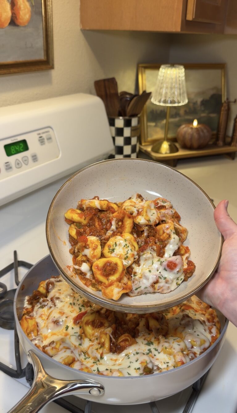 One Pot Italian Sausage and Pepper Tortellini
